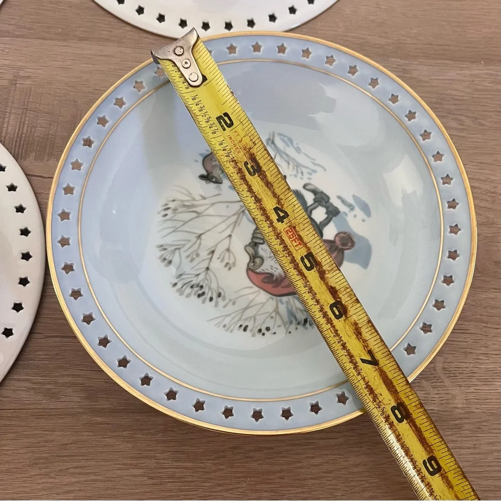 B&G Bing & Grondahl‎ Harald Wiberg Copenhagen Christmas Pasta Plates Bowls 4 PCs